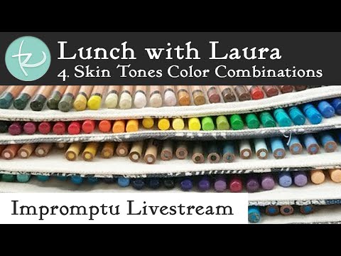 Live! Lunch With Laura Ep. 4: Skin Tone Color Combos With ALL THE PENCILS I have!