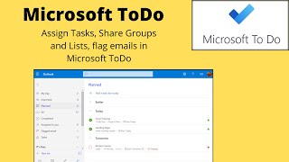 Microsoft ToDo. Share and Assign tasks in Microsoft ToDo