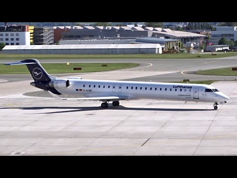 Lufthansa Bombardier CRJ-900 Arriving to Salzburg W. A. Mozart Airport