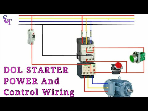 How to wire contactor, Overload Relay with Motor/ Power and control wiring / electrical technician Video