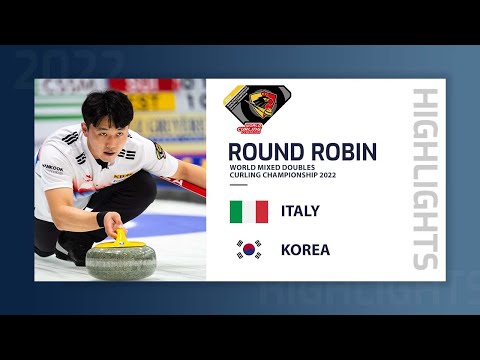 Italy v Korea - Highlights - World Mixed Doubles Curling Championship 2022