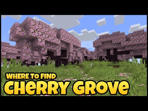 Where To Find CHERRY GROVE Biome In MINECRAFT