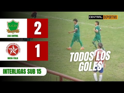 RESUMEN DE GOLES - LIGA CENTRAL (2) VS NUEVA ITALIA (1) - INTERLIGAS #SUB15 