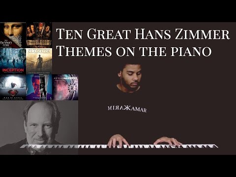 10 Great Hans Zimmer Themes on the Piano (Man of Steel/BvS/Interstellar Medley)