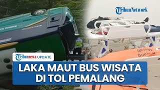 Bus Rombongan Piknik Ibu-ibu asal Semarang Terguling di Tol Pemalang, 4 Orang Tewas