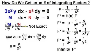 Differential Equation - 1st Order: Integrating Factor (14 of 14) Infinite Integrating Factors