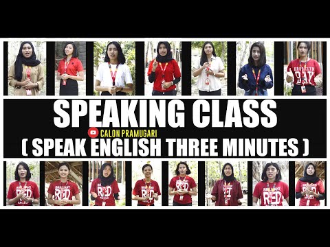 Speaking Class (Speak English Three Minutes ) Calon Pramugari Indonesia