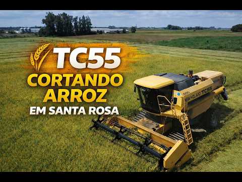 TC55 na Colheita de Arroz em Santa Rosa – Forquilhinha SC