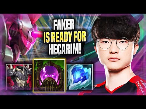 FAKER IS READY FOR HECARIM! - T1 Faker Plays Hecarim JUNGLE vs Kayn! | Season 2022