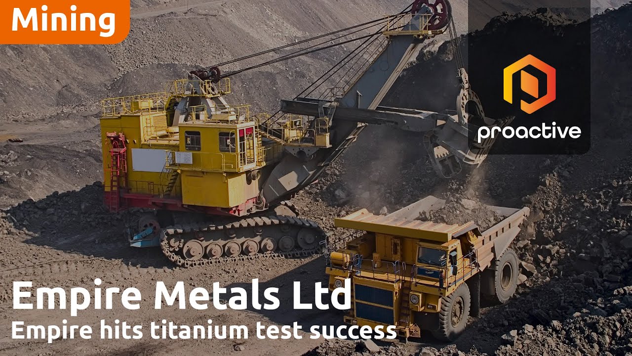 High-purity titanium milestone for Empire Metals