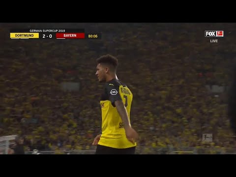 Jadon Sancho vs Bayern Munich Super Cup (03/08/2019)
