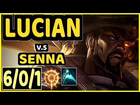 JUZINHO (LUCIAN) vs SENNA - 6/0/1 KDA BOTTOM ADC GAMEPLAY - BR Ranked DIAMOND