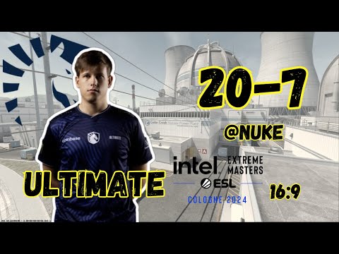 CS2 POV 16:9 ultimate Liquid (20/7) vs FURIA (Nuke) @ IEM Cologne 2024