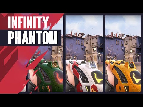 Infinity Phantom Skin Showcase [4K] - Valorant Battlepass Skins