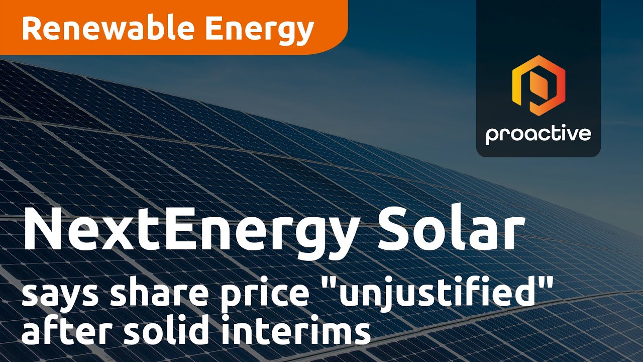 NextEnergy Solar Fund Manager says share price "unjustified" after solid interims