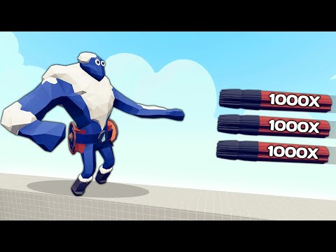 1x ICE GIANT vs 1000x OVERPOWERED UNITS | TABS - Totally Accurate Battle Simulator