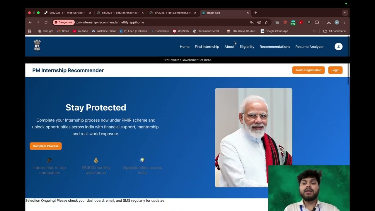 PM Internship Recommendation System | SIH Project with AI & ML