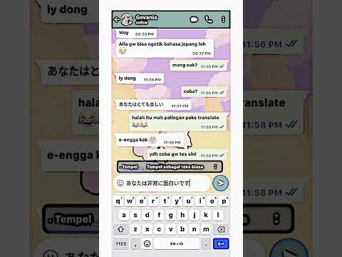 Pov : Teman ngetik bahasa Jepang?🇯🇵 || pov whatsmock fake chat || #whatsmock #masukberanda #jepang
