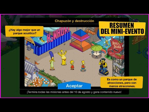 Los Simpson Springfield- Tapped Out- Mini-Evento: Chapuzón y Destrucción 2022 [RESUMEN].