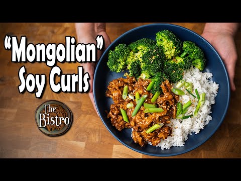 Easy Recipe for Butler Soy Curls! Mongolian Style Barbecue