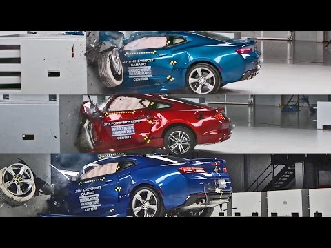 Crash Tests 2016 American Muscle Car - Mustang, Camaro & Challenger
