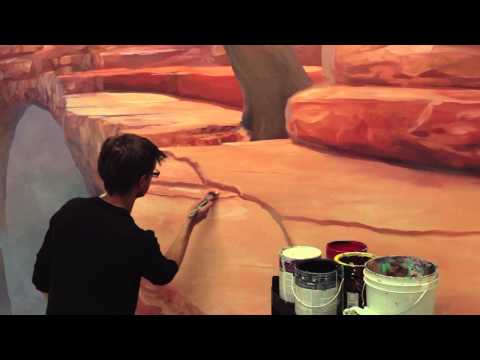 How To Paint Desert Rocks - Mural Joe