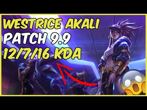 WESTRICE INSANE AKALI TOP Patch 9.9 KOREAN CHALLENGER