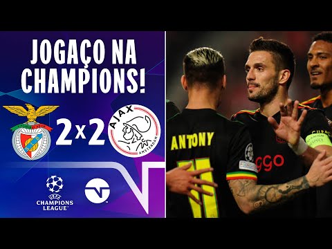 Gols e lances de Benfica x Ajax-HOL