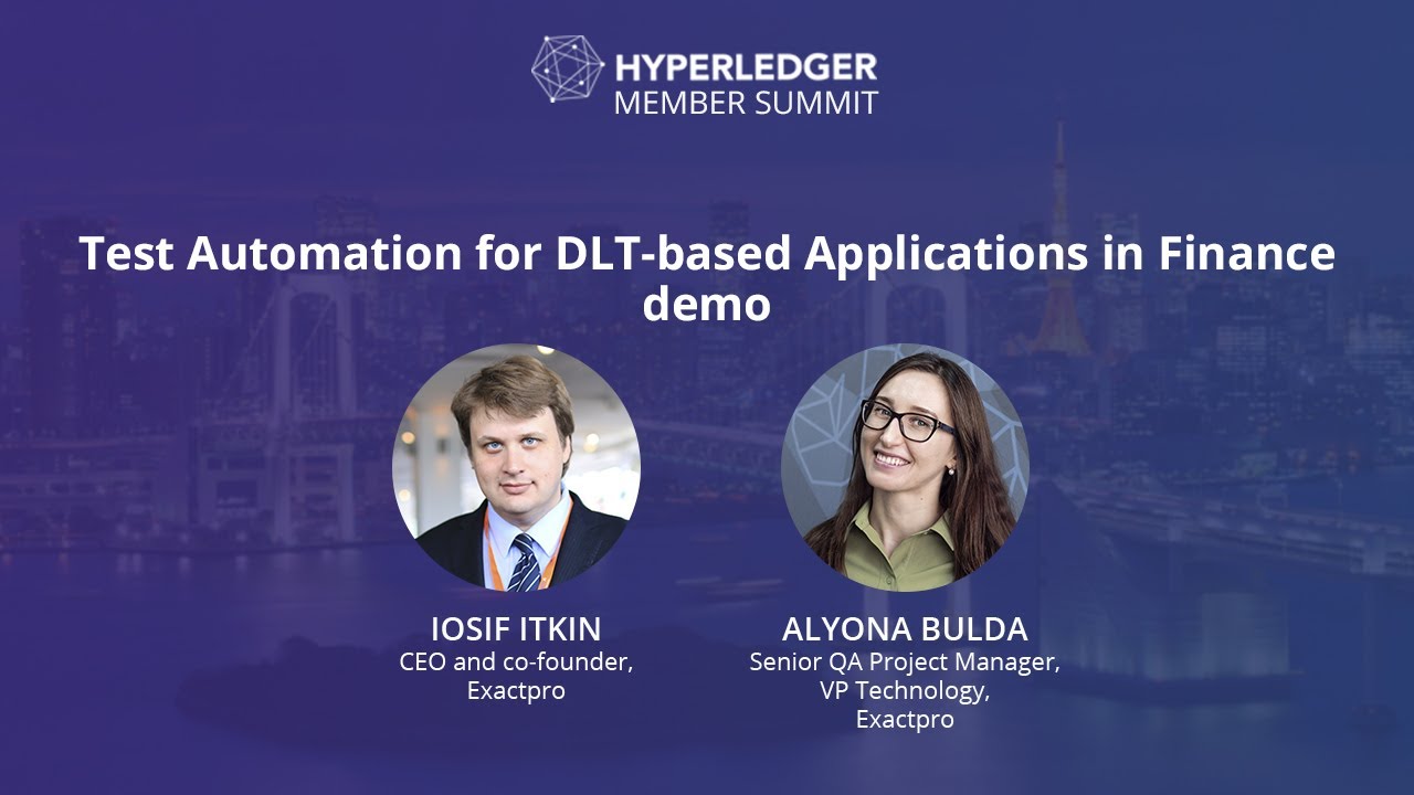 Test Automation for DLT-based Applications in Finance demo