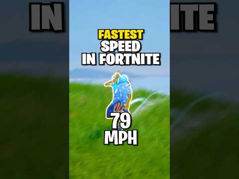 I Broke The Fastest Speed In Fortnite, RECORD.