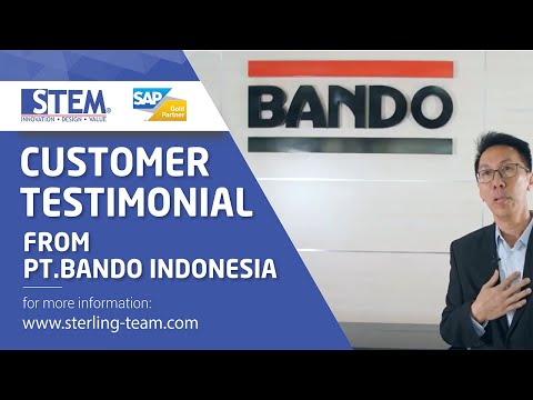 Video kisah sukses implementasi SAP Business One HANA di PT. Bando Indonesia, industri Manufaktur