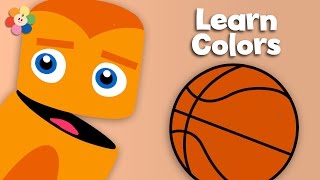 Orange Juice, Pumpkins and Basketballs | Learn the Colors | Color Crew | BabyFirst TV