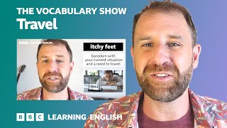 to take off can be intransitive (no direct object) or transitive (with a direct object). If it is transitive, then you can indeed put an object in between:Take off your coat = Take your coat off 😀（00:03:00 - 00:12:00） - The Vocabulary Show: Travel ✈️✈️✈️ Learn 27 words and expressions about travel in 12 minutes!