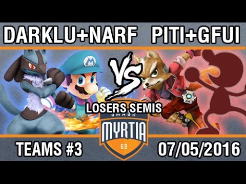 [SmashMyrtia69 #3] El_Pitikla + GFui vs Darklu + Narf Losers Semis