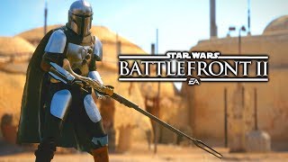 The Mandalorian in Star Wars Battlefront 2! - Mod Gameplay