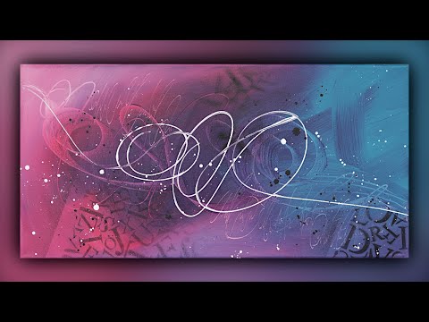 Satisfying Abstract Painting / Acrylics / Easy for Beginners / Demo #108