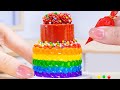 Magical Rainbow Cake ️Tier Sprinkles Rainbow Chocolate Cake HT Mini Cakes