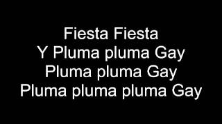 pluma pluma gay en español letra