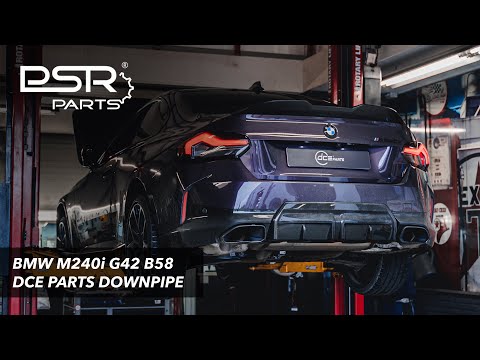 BMW M240i G42 - DCE Parts 200 Cell Downpipe with OEM Catback - OPF V-Band Downpipe
