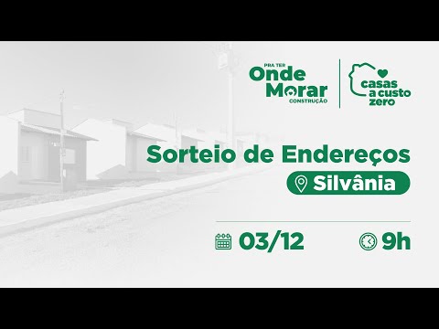 Sorteio de Endereços de Famílias em Silvânia - Goiás