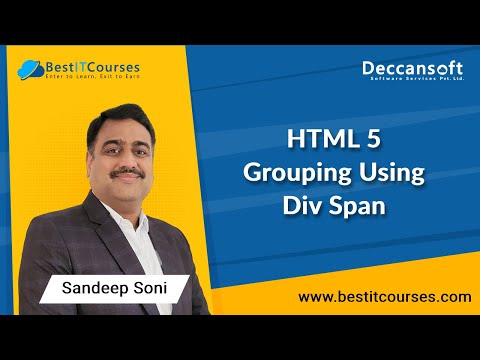 HTML 5 | Grouping Using Div Span