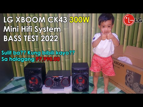 LG XBOOM CK43 300W Mini Hifi System.Bass Test 2022