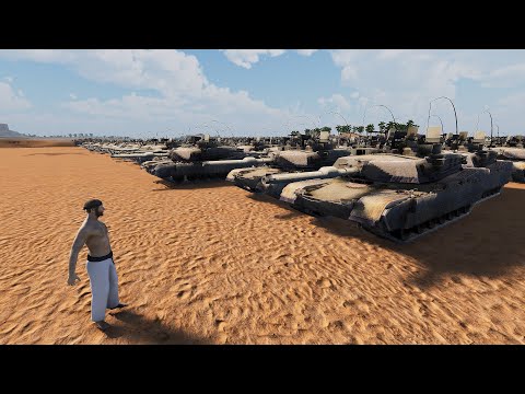 CHUCK NORRIS vs 10,000 AMERICAN TANKS - Ultimate Epic Battle Simulator 2 | UEBS 2