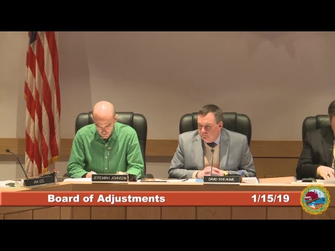 Board of Adjustments 1.15.19