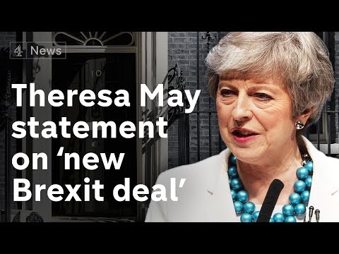 Theresa May makes statement on 'new Brexit deal'