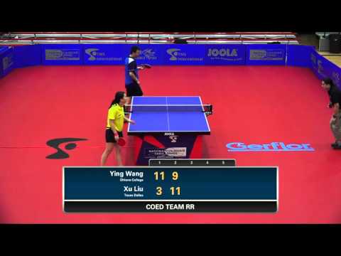 2016 NCTTA Nationals Coed Teams RR - Ying Wang (Ohlone) vs Xu Liu (UT Dallas)