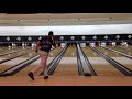 INSANELY FAST! Possibly Worlds Fastest Bowling Strike Fred Flintstone style thrown by Osku Palermaa!