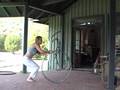 Beth hoopdancing to James McMurtry's "Late Norther."