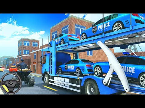 Transporting SUV Vehicles in Cargo Plane - Police Car Air Transporter Simulator - Android Gameplay