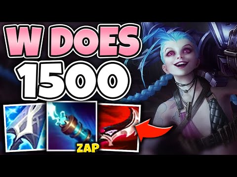 WTF?! ZAP PEOPLE FOR INSANE DAMAGE WITH SNIPER JINX MID - League of Legends